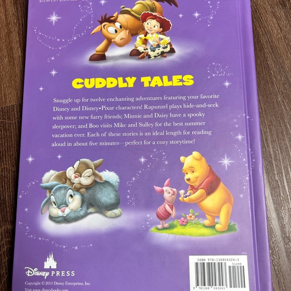 Disney 5-Minute Snuggle Stories Book - Purple - Picture 2 of 3